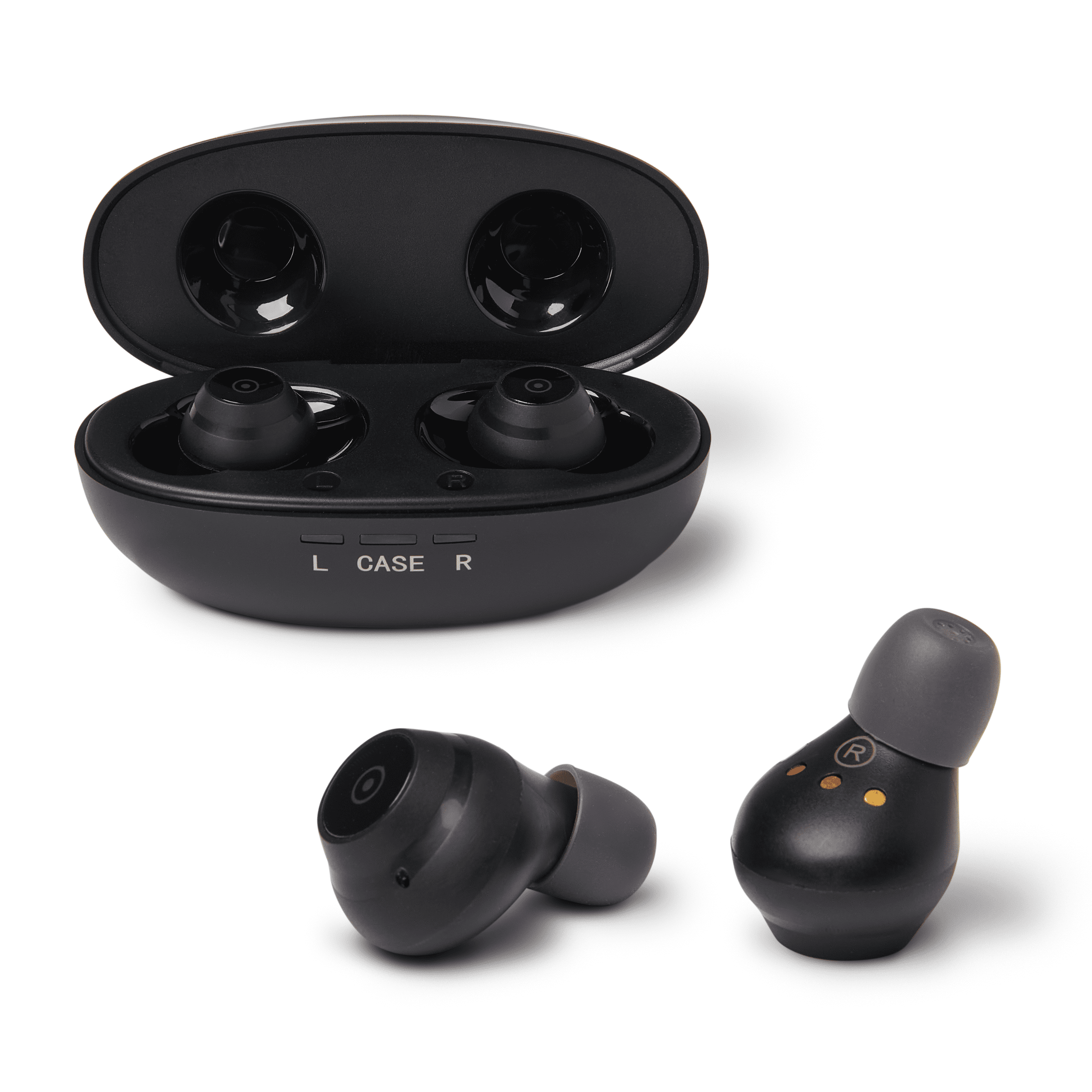 Medline Rechargeable OTC In-The-Ear Hearing Aid, Black, Adjustable Volume