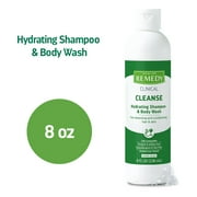 Medline Remedy Clinical Hydrating Shampoo & Body Wash, 8 fl oz, 12 Count, Vanilla Scented