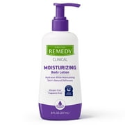 Medline Remedy Clinical Skin Moisturizing Lotion, Fragrance-Free, For All Skin Types,  8 oz
