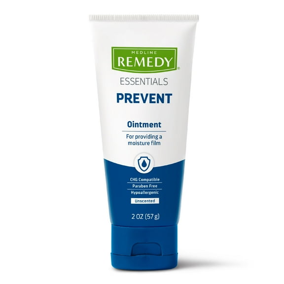 Medline Remedy Essentials Unscented Ointment (2 oz Tube), Moisturizing Barrier with Aloe