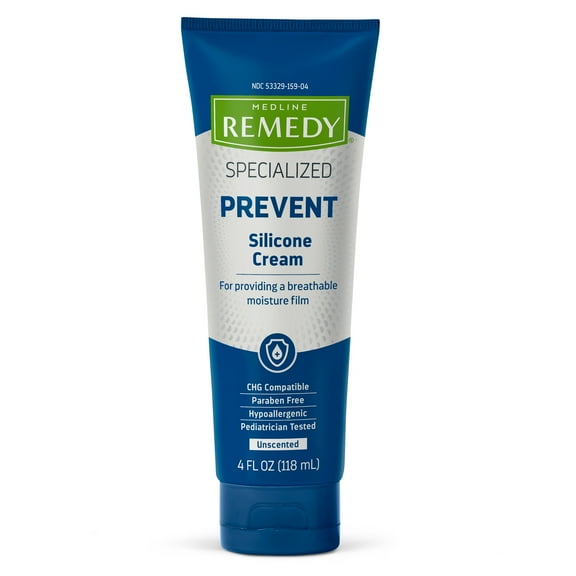 Medline Remedy Specialized Silicone Cream, Unscented, 4 oz