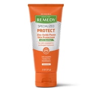 Medline Remedy Specialized Zinc Oxide Paste with Menthol (2 oz Tube), Unscented, Calamine, Diaper Rash, Wetness Protection