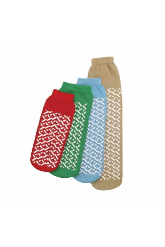 Single-Tread Slippers Socks Small, Red - 1 Pair