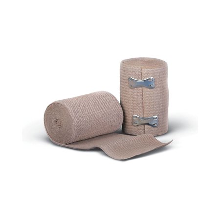 Medline Soft-Wrap Non-sterile Elastic Bandages Beige 5 yds L x 4" W 10/Box MDS046004ZZ