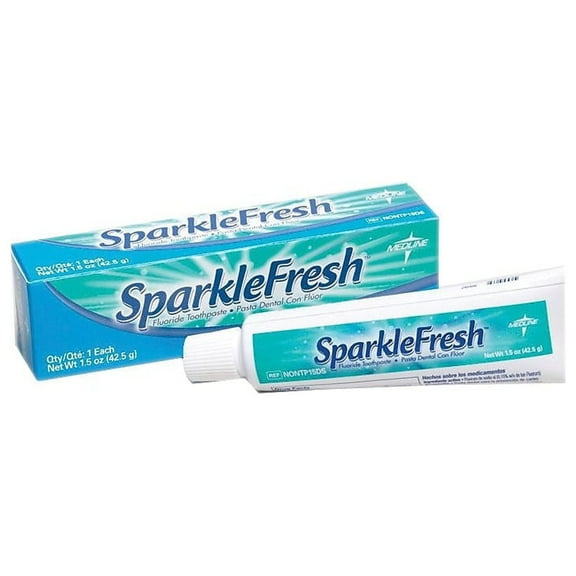 Medline Sparkle Fresh Toothpaste .6oz., 144 Count