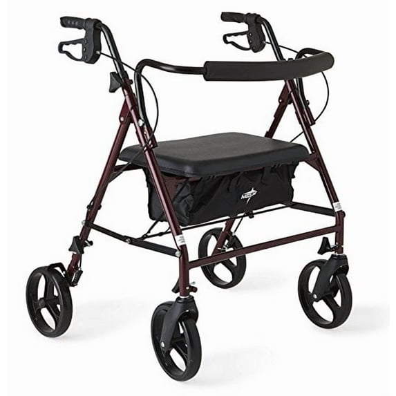 Medline Standard Bariatric Heavy-duty 500 lb. Weight Capacity Rollator Walker