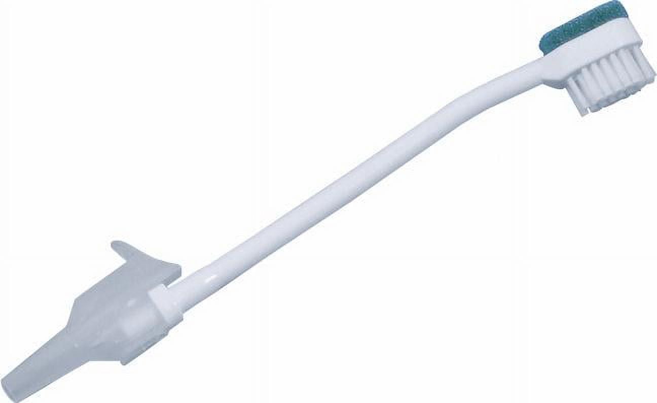 Medline Treated Suction Toothbrushes, White, Case Of 100 Soft Bristle Adult