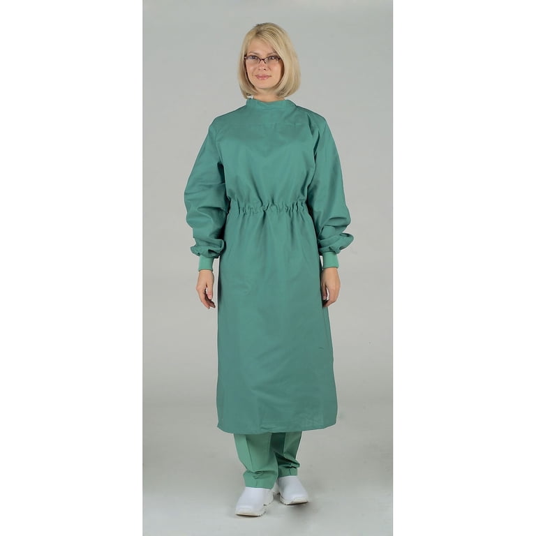 Medline Tunnel Belt Surgeons Gown,Jade Green,M 606MJSM - Walmart.com