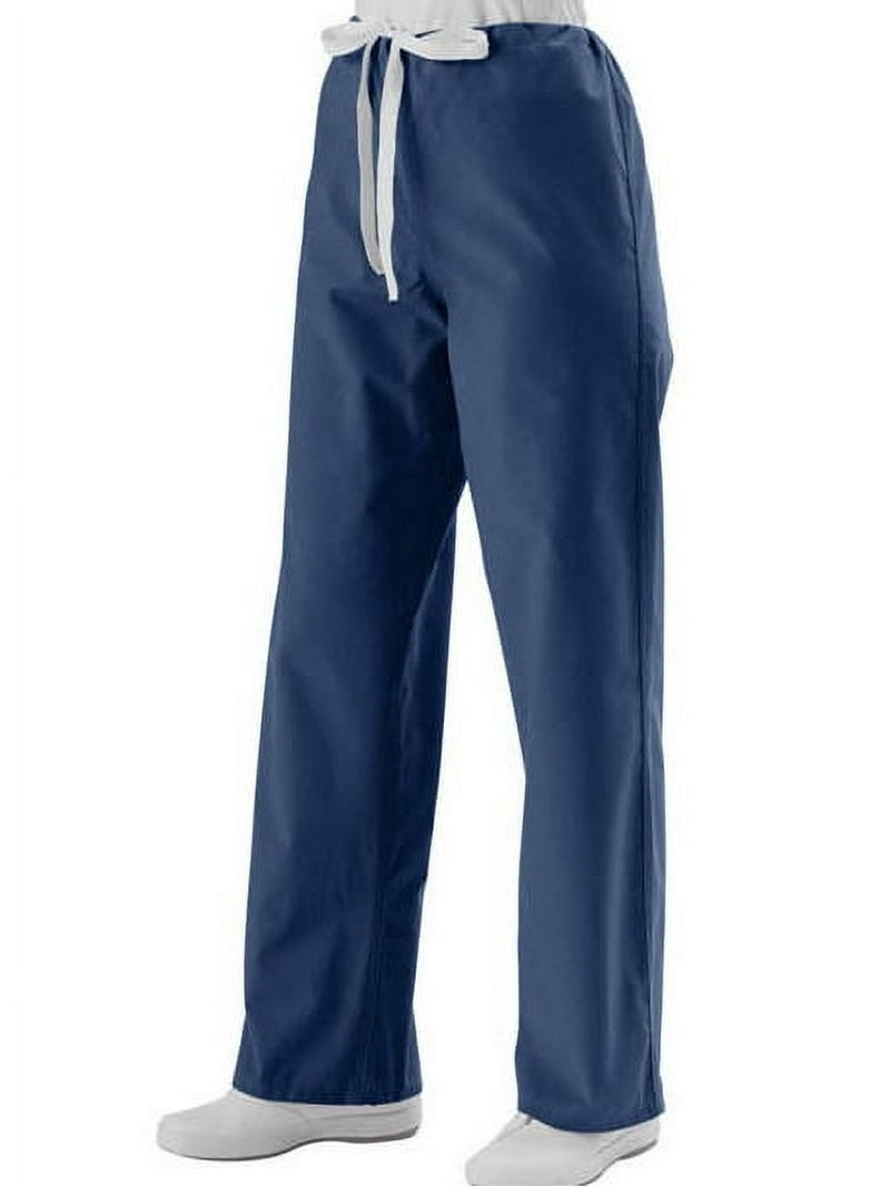 Medline Unisex Reversible Navy Drawstring Scrub Pants - Walmart.com