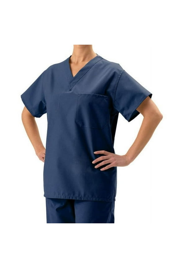 Unisex Reversible Navy Scrub Top