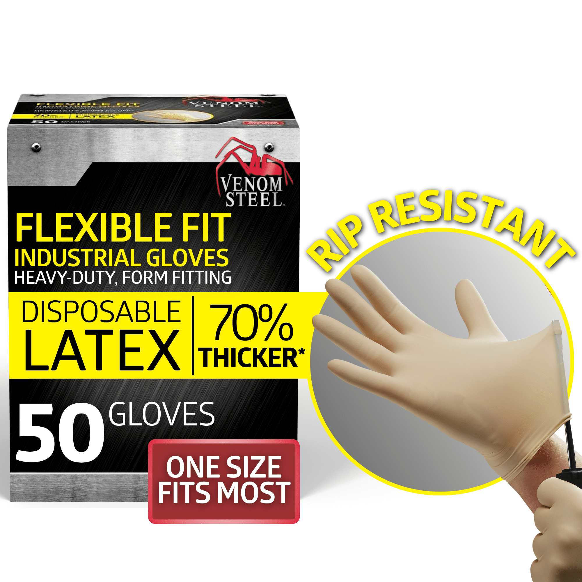 Venom Steel Premium Industrial Yellow Latex Gloves Togo Ubuy