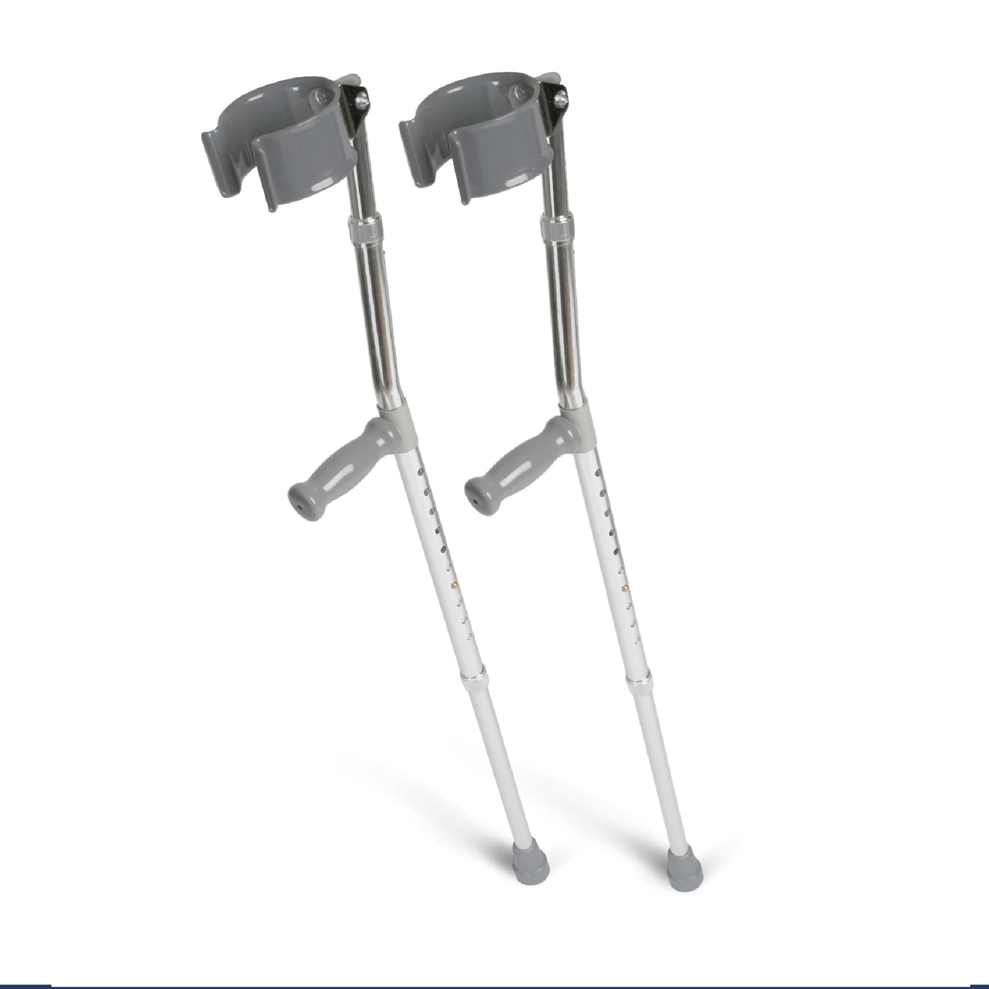 Medline Lightweight Aluminum Walking Forearm Crutches, 1 Pair ...