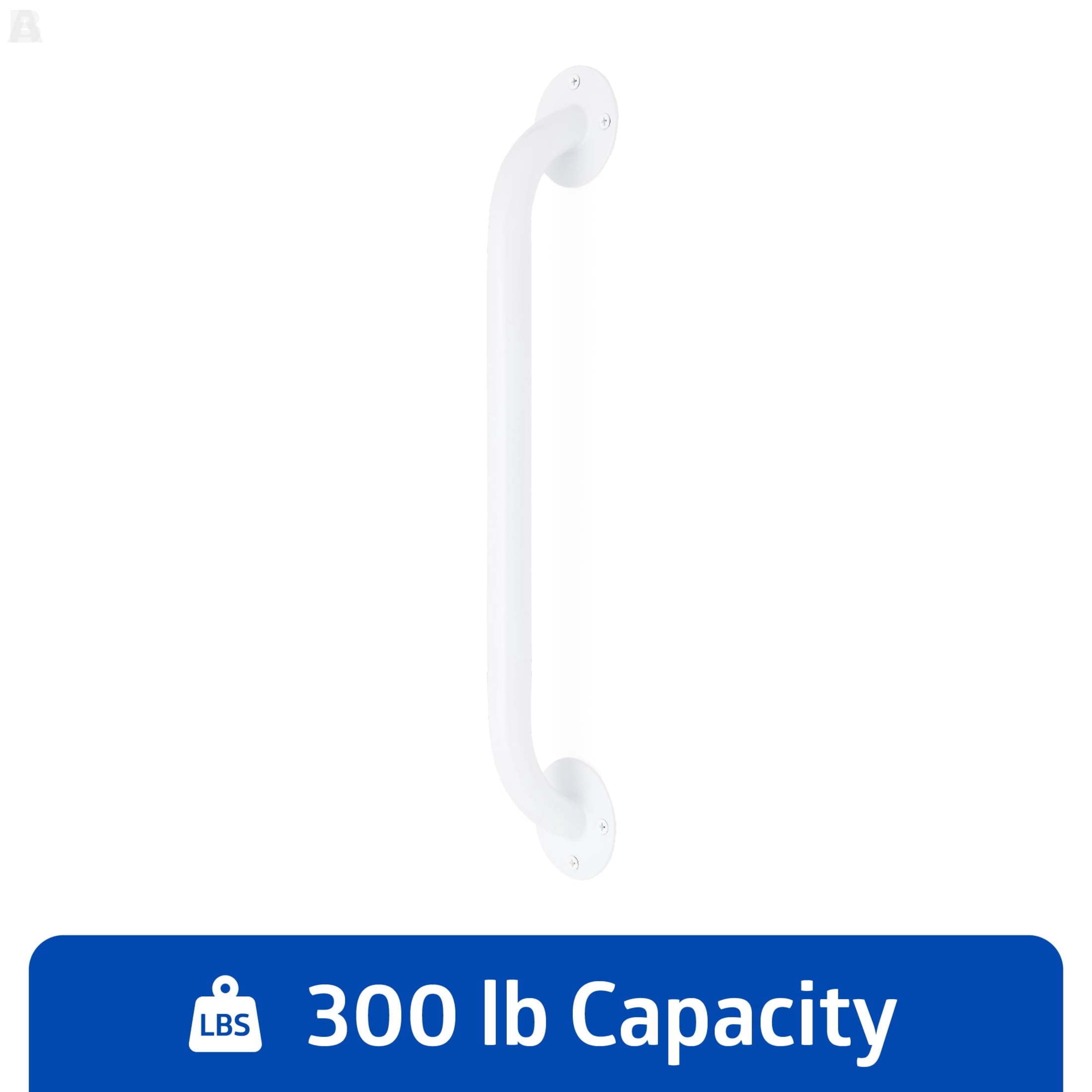 Medline White 16" Grab Bar for Shower & Tub, 300 lb. Weight Capacity