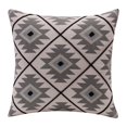 thumbnail image 1 of LR Home Sedona Cotton Poly Filled Pillow in Gray/Black, 20" x 20", 1 of 8