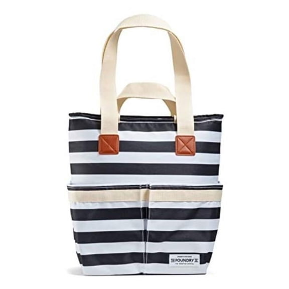 Medport Foundry Soft Cooler Tote Bag with Removable Divider, Black