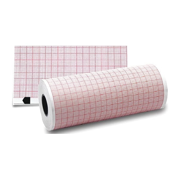 Medsource ECG Paper Roll,75 ft. L x 108mm W,PK18 MS-65010