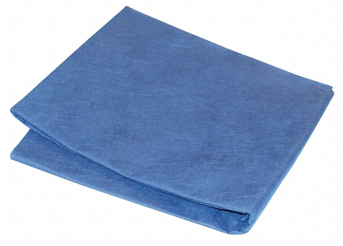 Medsource Fitted Cot Sheet,72x30,Lt Blue,PK50 MS001FS
