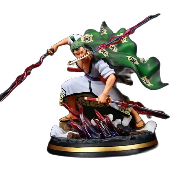 Medsuo Anime Kimono Roronoa Zoro Statue Desktop Ornament Gift