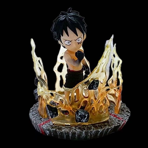 Medsuo Luffy Action Figures Anime Animated Statue Desktop Ornament Cartoon Collectible Room Decorations Collection Memorial Gift