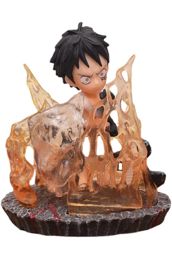 MonkeyDLuffy 10cm/3.9inch Q Version Action Figures Anime Statue Figure Desktop Ornament Decorations Fan Souvenirs Gift Collection