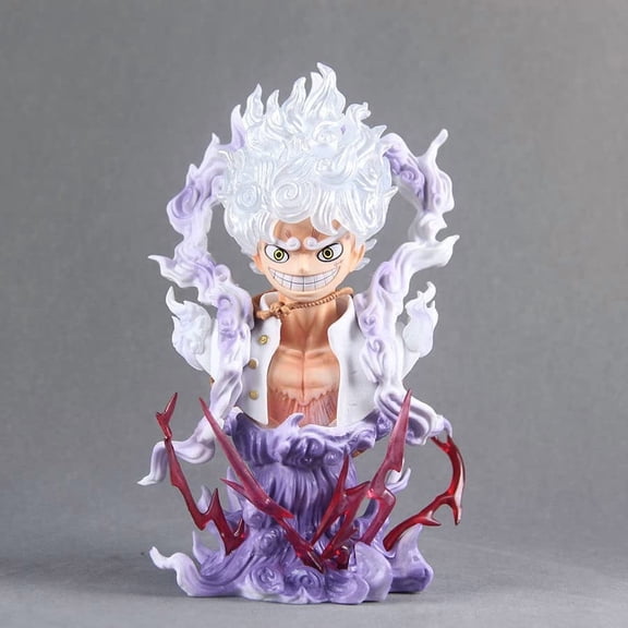 Medsuo Nika Luffy Bust Statue 17cm/6.7inch GK Wano Country Sun God Nika Luffy PVC Ornaments Collectible