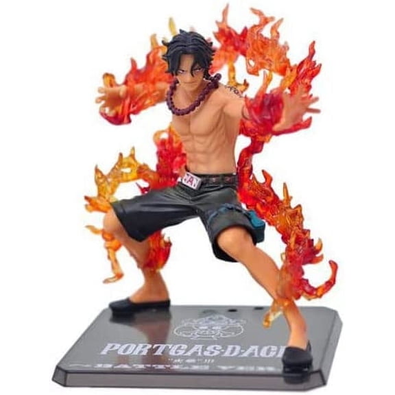 Medsuo PortgasD Ace Animated Statue Ornaments Cartoon Action Figures Anime Collection Memorial Birthday Gift Room Decorations