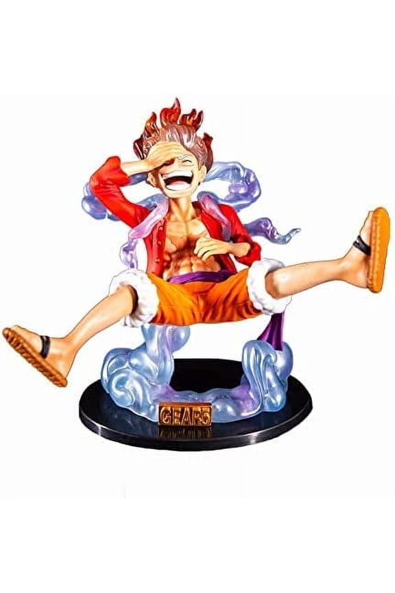 Q Version Monkey D Luffy Statue, Battle Gear Fifth Luffy PVC Cartoon Character Anime Collection Anime Fans (17cm)