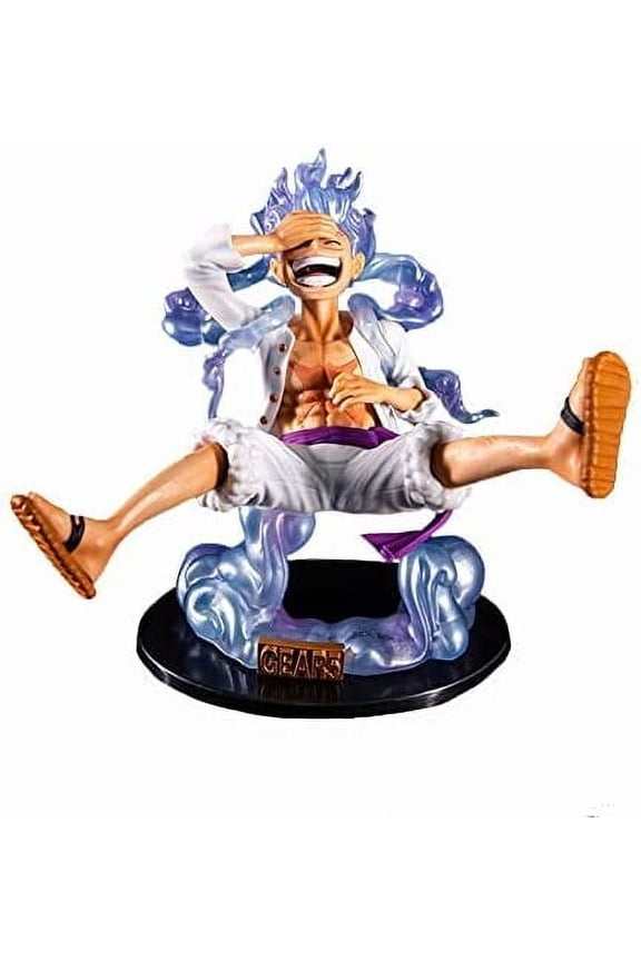 Q Version Monkey D Luffy Statue, Battle Gear Fifth Luffy PVC Cartoon Character Anime Collection Anime Fans (A 17cm)