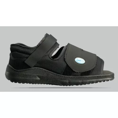 GROSSYGLOW Medsurg Post Op Female Shoe MQW2B Medium 1 Each, Black