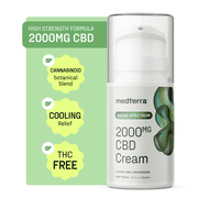 Medterra CBD Broad Spectrum 2000mg CBD Cream, 3.4 fl oz