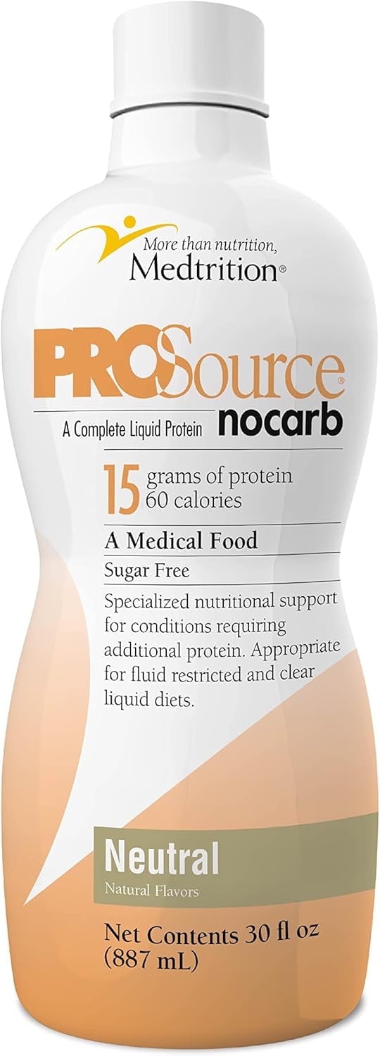 Medtrition Liquid Collagen Peptides Type I & III, 15g Protein per Oz, ProSource NoCarb, 16 oz Bottle