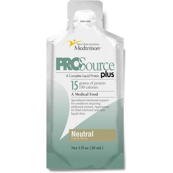 Medtrition Liquid Collagen peptides Type I, III 15 Grams Protein per oz. |Prosource Plus Neutral packets|