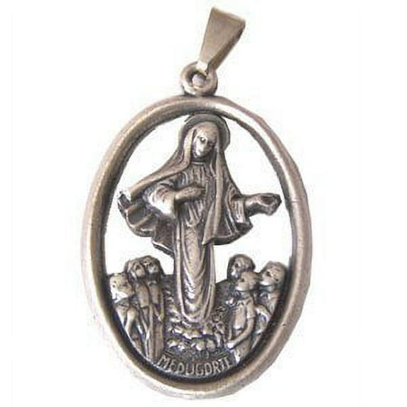 Medugorie (Medjugorje) medal - Pewter (3.6x2.6cm-1.4x1")