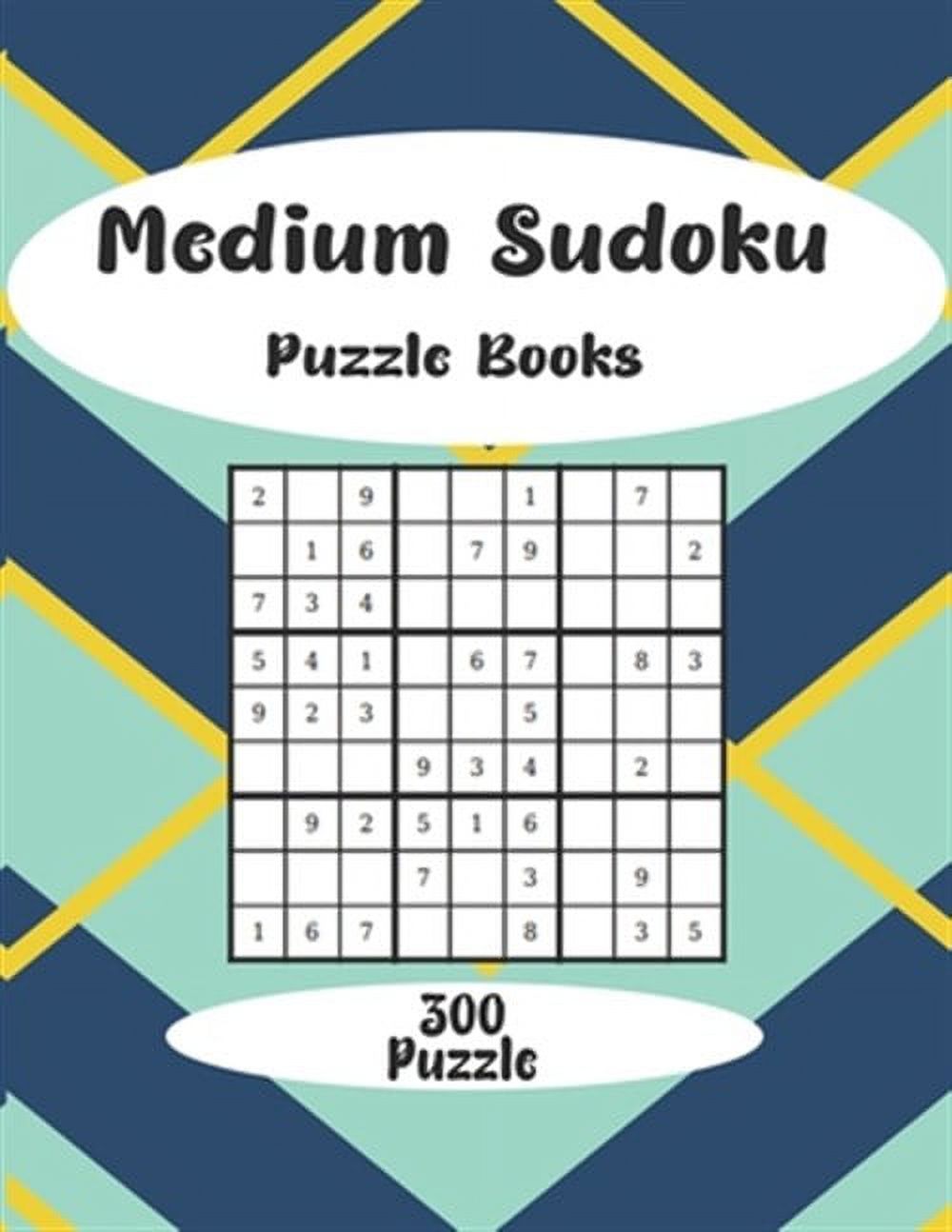 Meduim Soduko Puzzle Books_300 Sudoku puzzles (Paperback) - Walmart.com