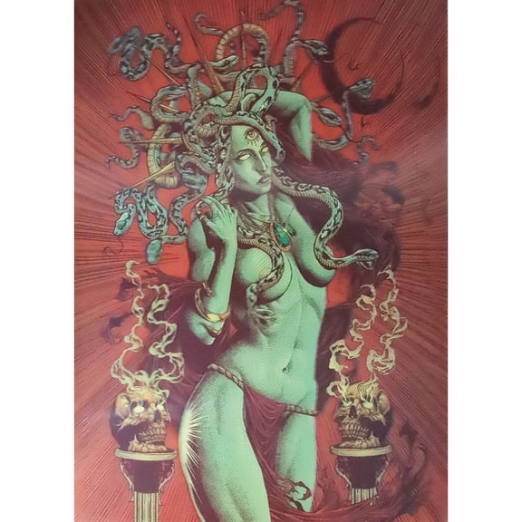 Medusa Gorgona - 3D & Flicker Lenticular Poster - 12x16 - NEW