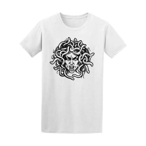 Medusa Head Emblem T-Shirt Men -Image by Shutterstock, Male Large