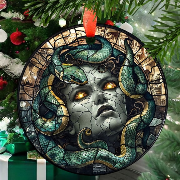 Medusa Ornament Window Hanging Sun Catcher Halloween Haning Decoration Christmas Birthday Gifts for Lover and Friends, 2025, Holiday 2025, Festive Home Accent, Memorable