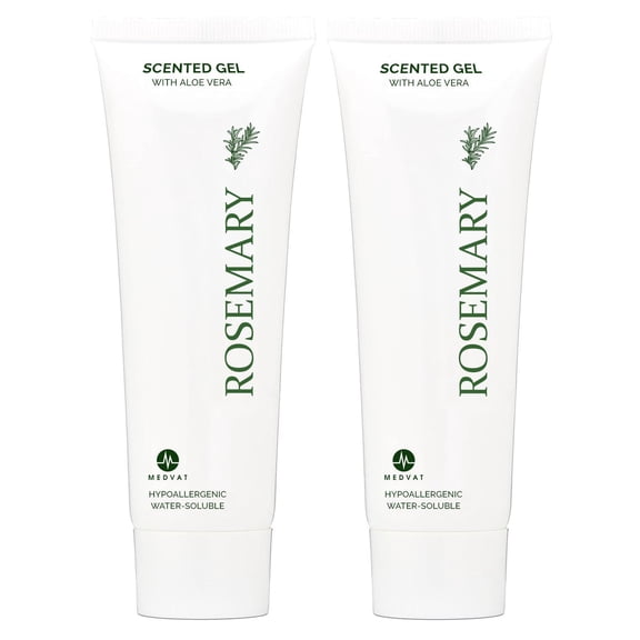 Medvat Clear Transmission Gel  80g 2.8oz  Rosemary Scented  2-Pack