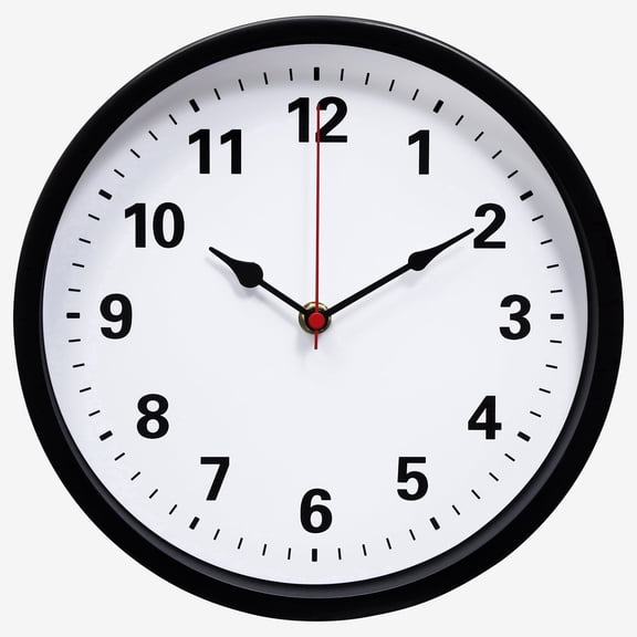 Mee 2ou 16”Large Metal Wall Clock,Quartz Battery Operated,Silent Non‑Ticking for Living Room, Kitchen,Bedroom,Classroom,Pool Decor