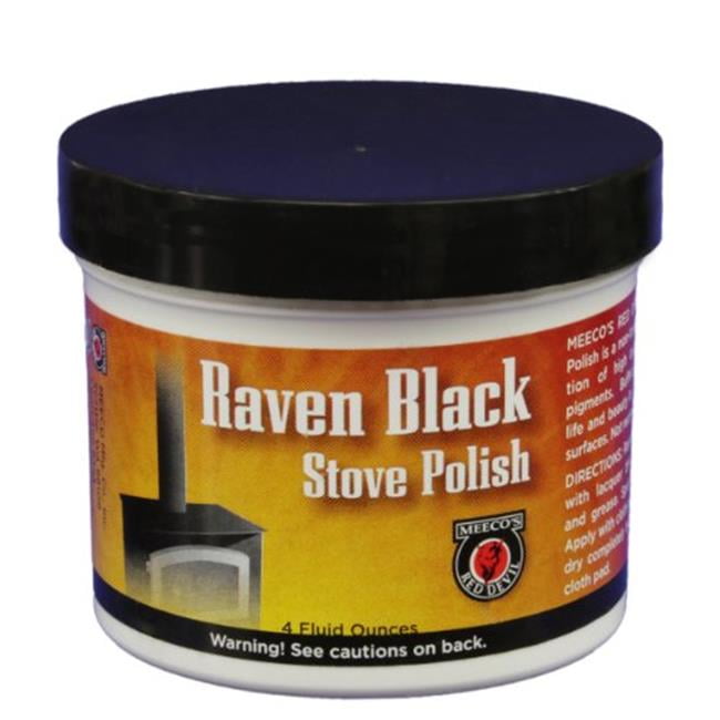 Meeco Manufacturing 402 Stove Polish Paste 4 oz Raven Black Pack of
