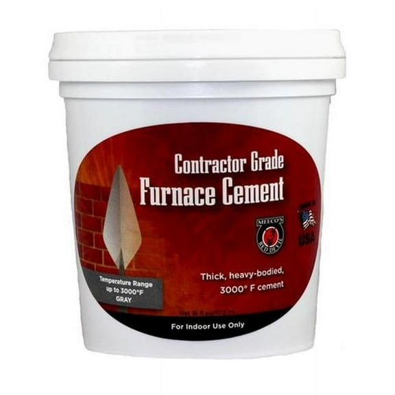 Meeco Manufacturing 608 Contractor Grade Furnace Cement - 16 oz