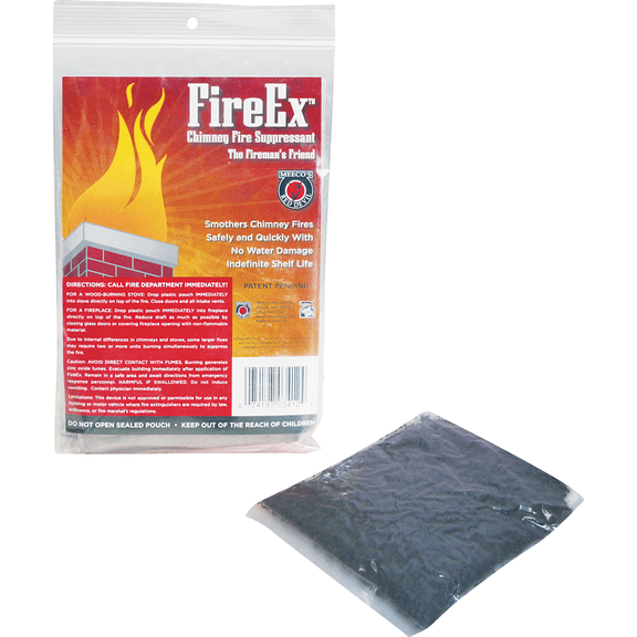 Meeco's Red Devil FireEx Chimney Fire Suppressant - Pack of 2 Residential Use, Standard Application