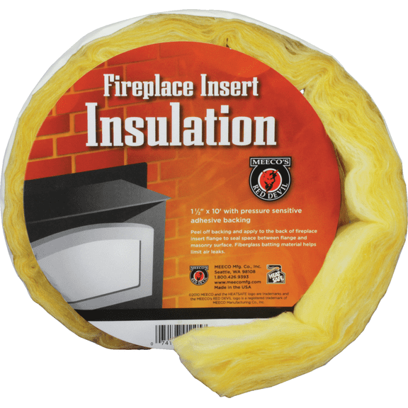 Meeco's Red Devil Fireplace Insert Insulation - Single Pack  Residential Use, Standard Application