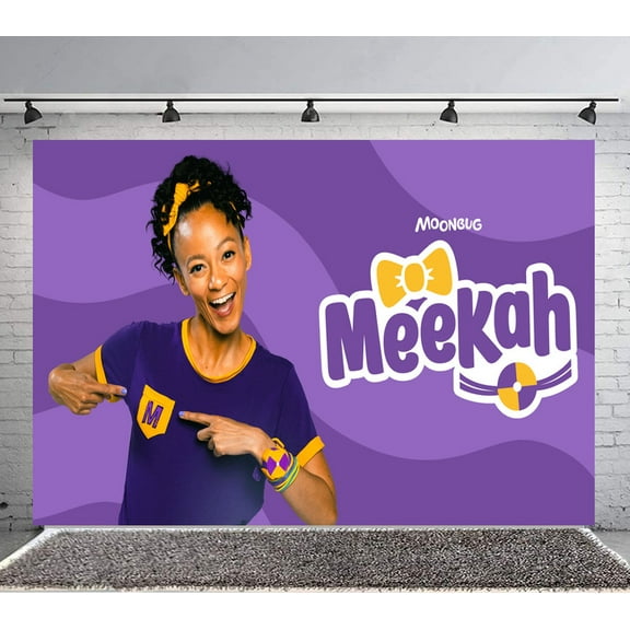 Meekah Backdrop Banner Party Supplies Poster Movie Theme Background for Photography Birthday Decorations
