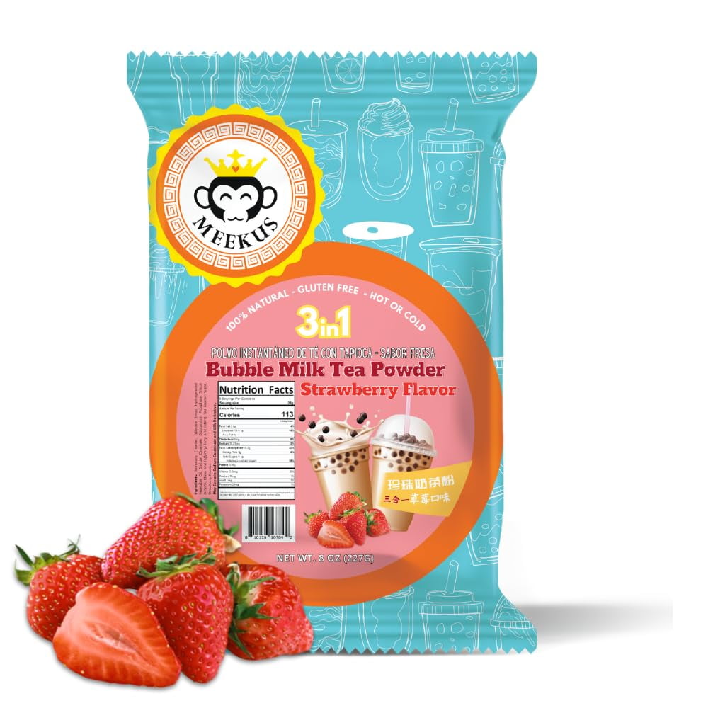 Meekus Natural GlutenFree Milk Tea Powder Boba/Bubble Tea Mix