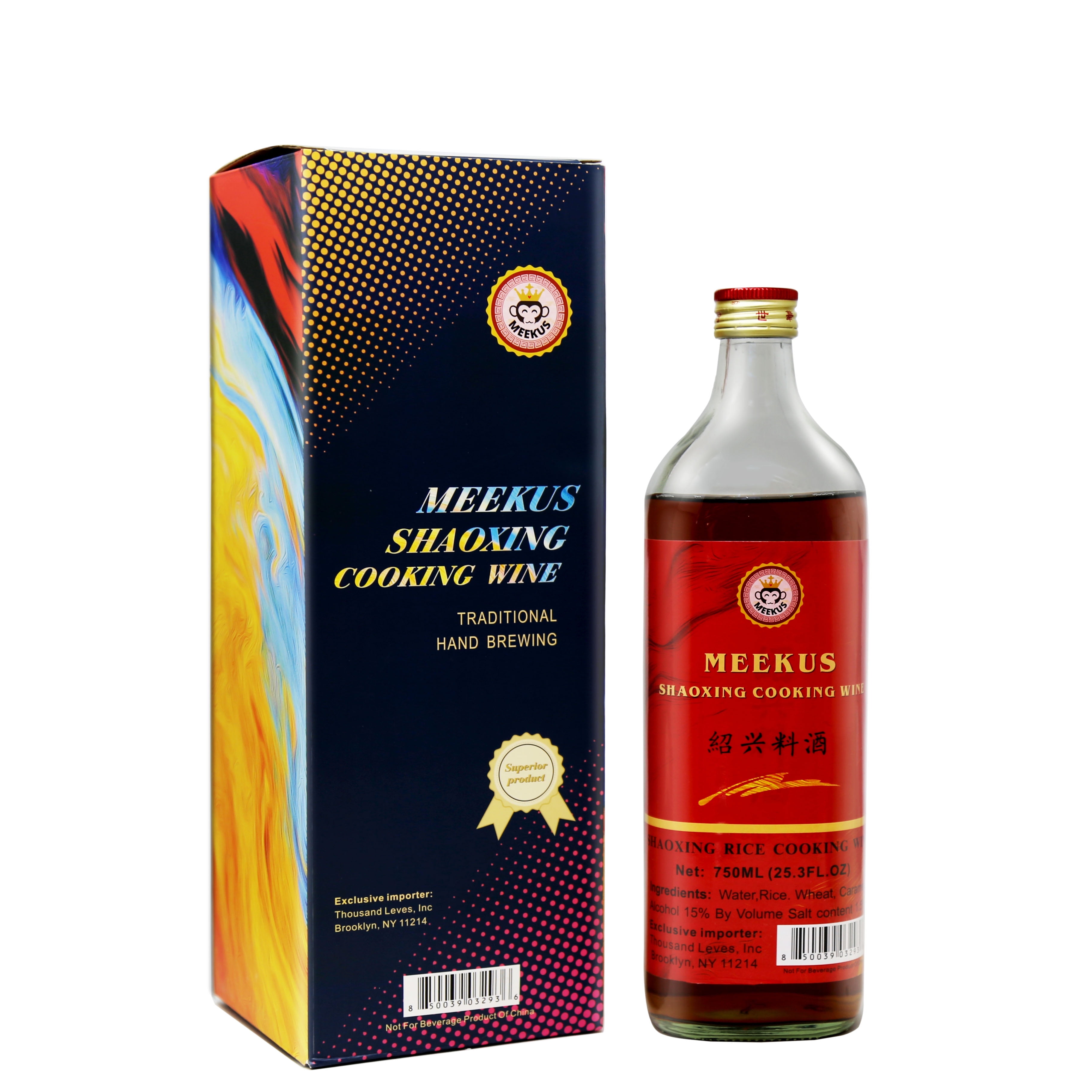 Meekus, Shaoxing Rice Cooking Wine, 750 mL, Traditional Chinese