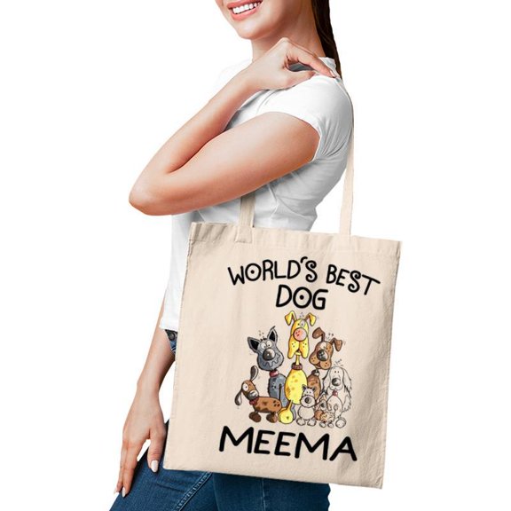 Meema Grandma Gift Worlds Best Dog Meema Tote Bag