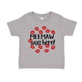 thumbnail image 1 of Meemaw Was Here Toddler T-Shirt 2T Athletic Heather, 1 of 3