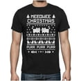 thumbnail image 1 of Tstars Meeowee Christmas Ugly - Cute Xmas Party T-Shirt Medium Black, 1 of 6