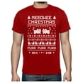 thumbnail image 1 of Tstars Meeowee Christmas Ugly - Cute Xmas Party T-Shirt Medium Red, 1 of 8